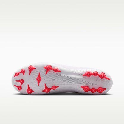 Nike Mercurial Superfly 11 Academy High-Top-Fußballschuh für Kunstrasen – Weiß/Bright Crimson/Blur