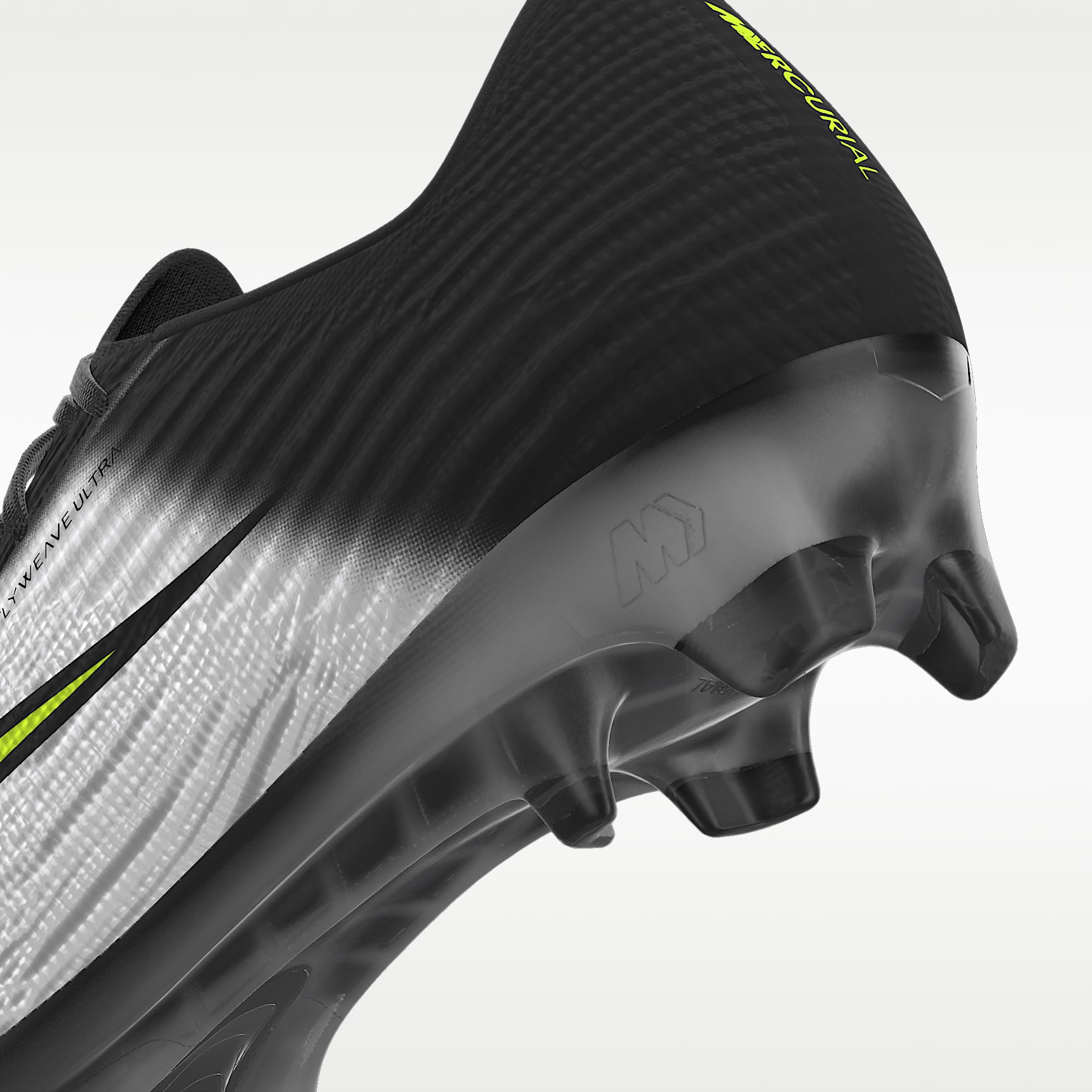 Nike Mercurial Superfly 11 Elite By You personalisierbarer Low-Top-Fußballschuh für normalen Rasen – Schwarz/Schwarz