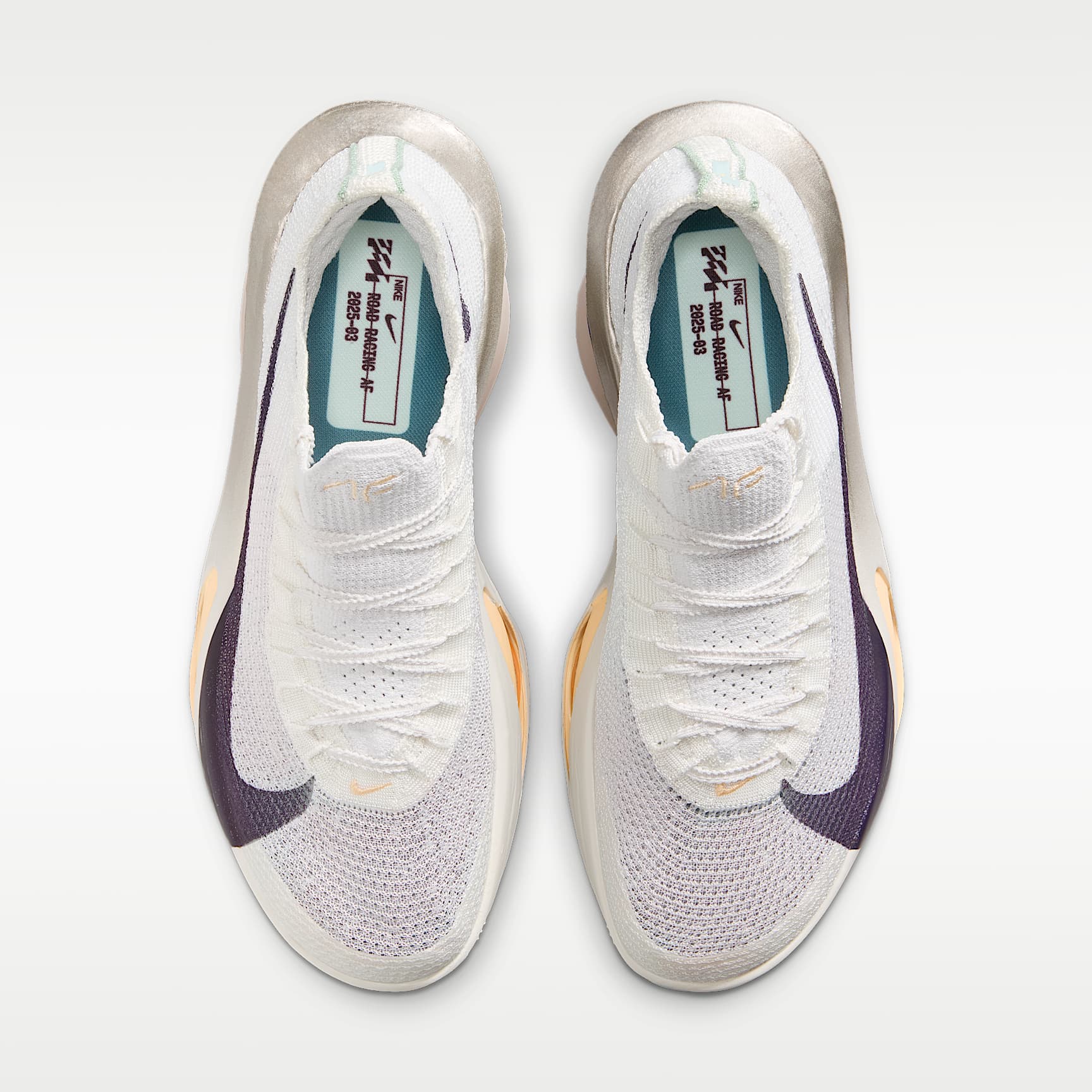 Nike Alphafly 3 Herren-Straßenlaufschuh für Wettkämpfe – Platinum Tint/Ocean Cube/Moon Particle/Purple Dynasty