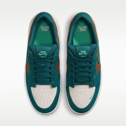 Nike SB Force 58 Skateboardschuh – Mosswood Brown/Light Orewood Brown/Sail/Geode Teal