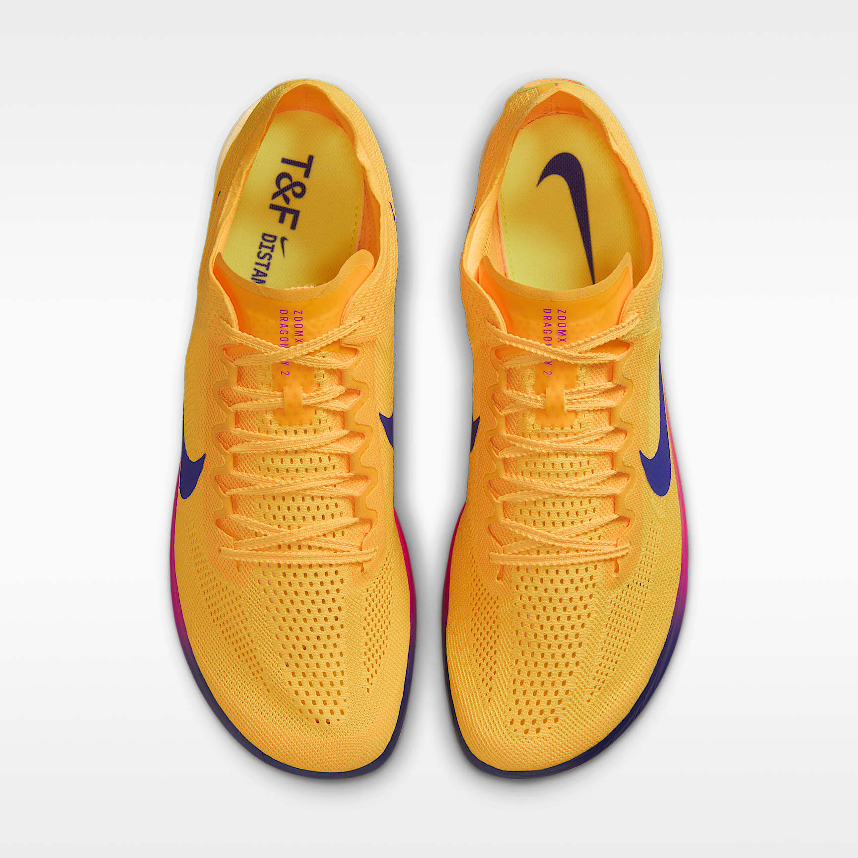 Nike Dragonfly 2 Track & Field Langstrecken-Spikes – Citron Pulse/Vivid Purple/Indigo Burst