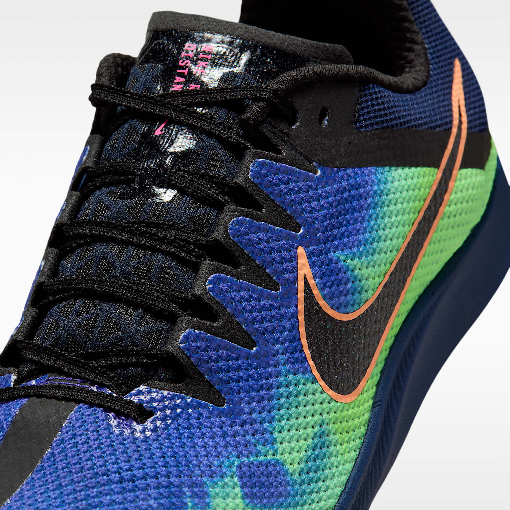Nike Zoom Rival Distance Glam Leichtathletik-Langstrecken-Spikes – Dark Obsidian/Indigo Burst/Grün/Schwarz