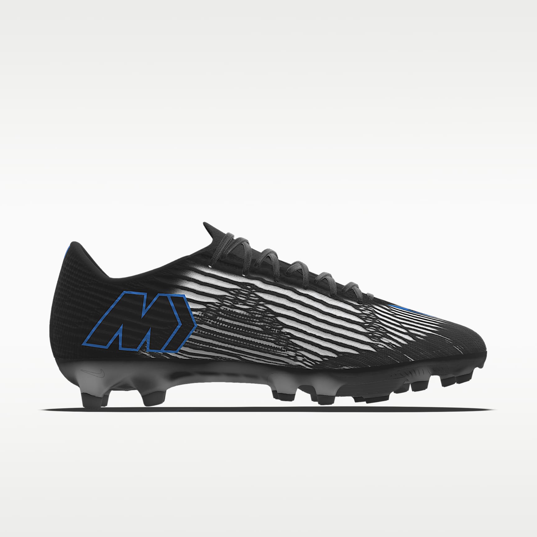 Nike Mercurial Superfly 11 Elite By You personalisierbarer Low-Top-Fußballschuh für Kunstrasen – Schwarz/Schwarz [4172670494]