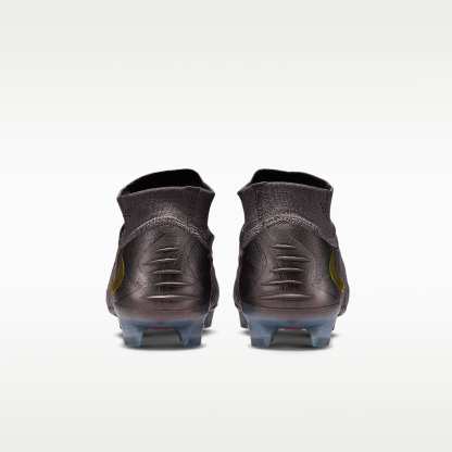 Nike Phantom 6 High Elite LV8 Fußballschuh für normalen Rasen – Medium Ash/Schwarz/Gold Amber