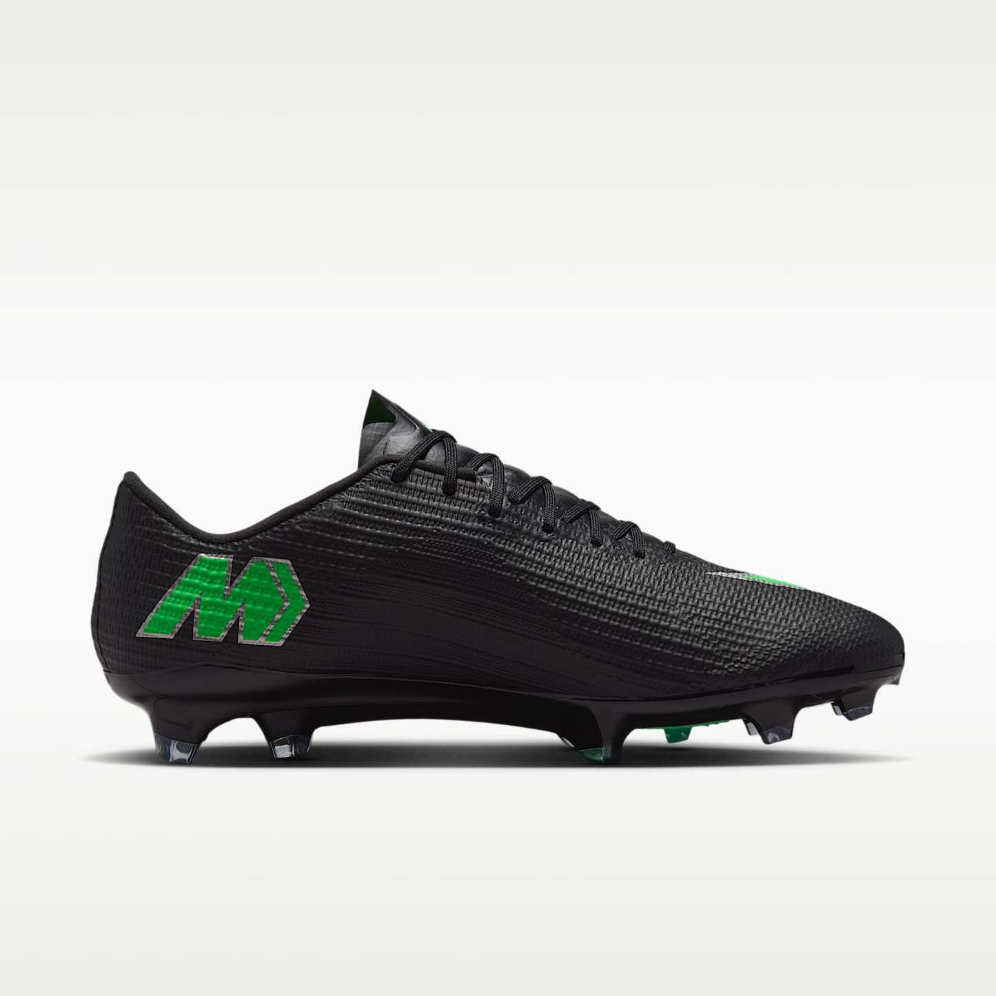 Nike Mercurial Superfly 11 Pro Low-Top-Fußballschuh für normalen Rasen – Schwarz/Schwarz/Illusion Green