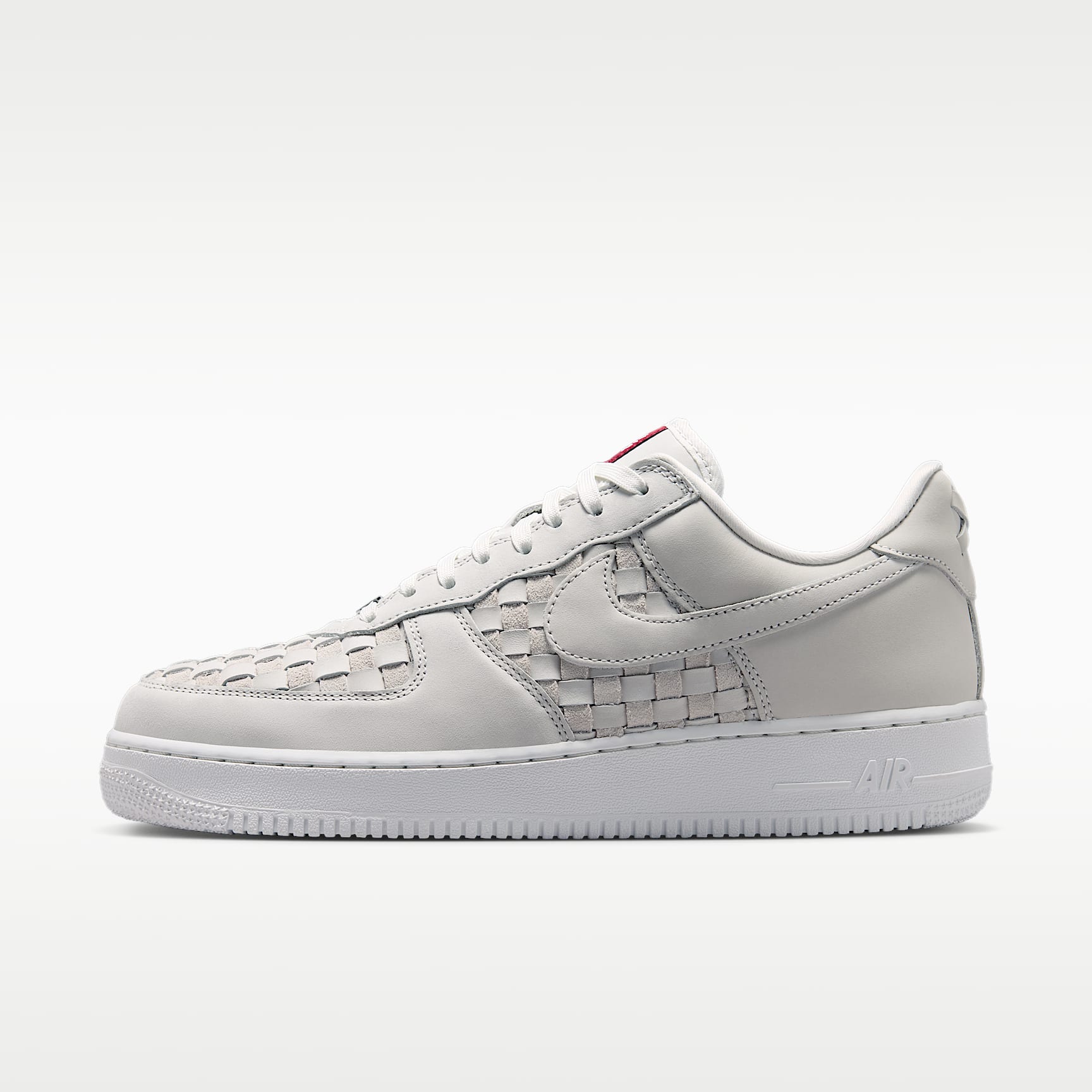 Nike Air Force 1 Low Retro Premium Schuh (Herren) – Summit White/Team Red/Metallic Silver/Summit White