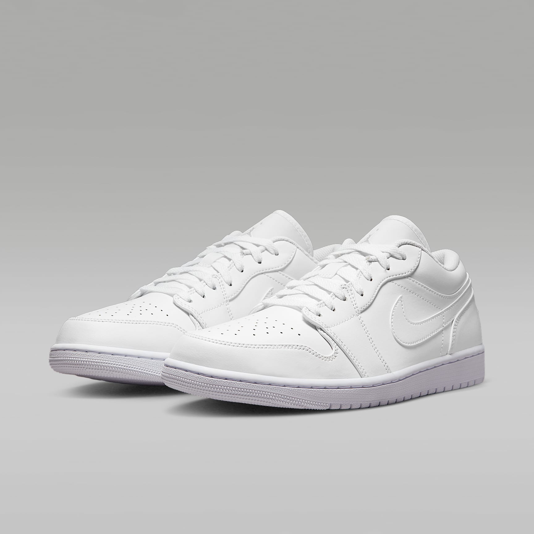 Air Jordan 1 Low Herrenschuh – Weiß/Weiß/Weiß