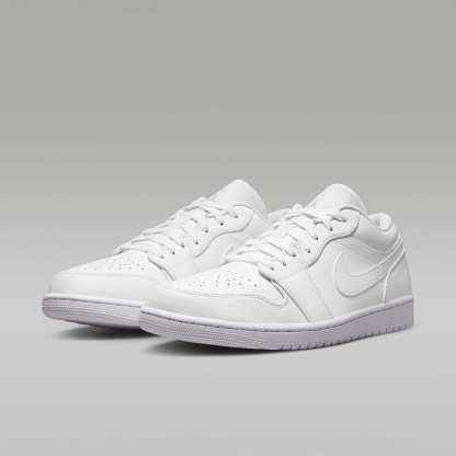 Air Jordan 1 Low Herrenschuh – Weiß/Weiß/Weiß