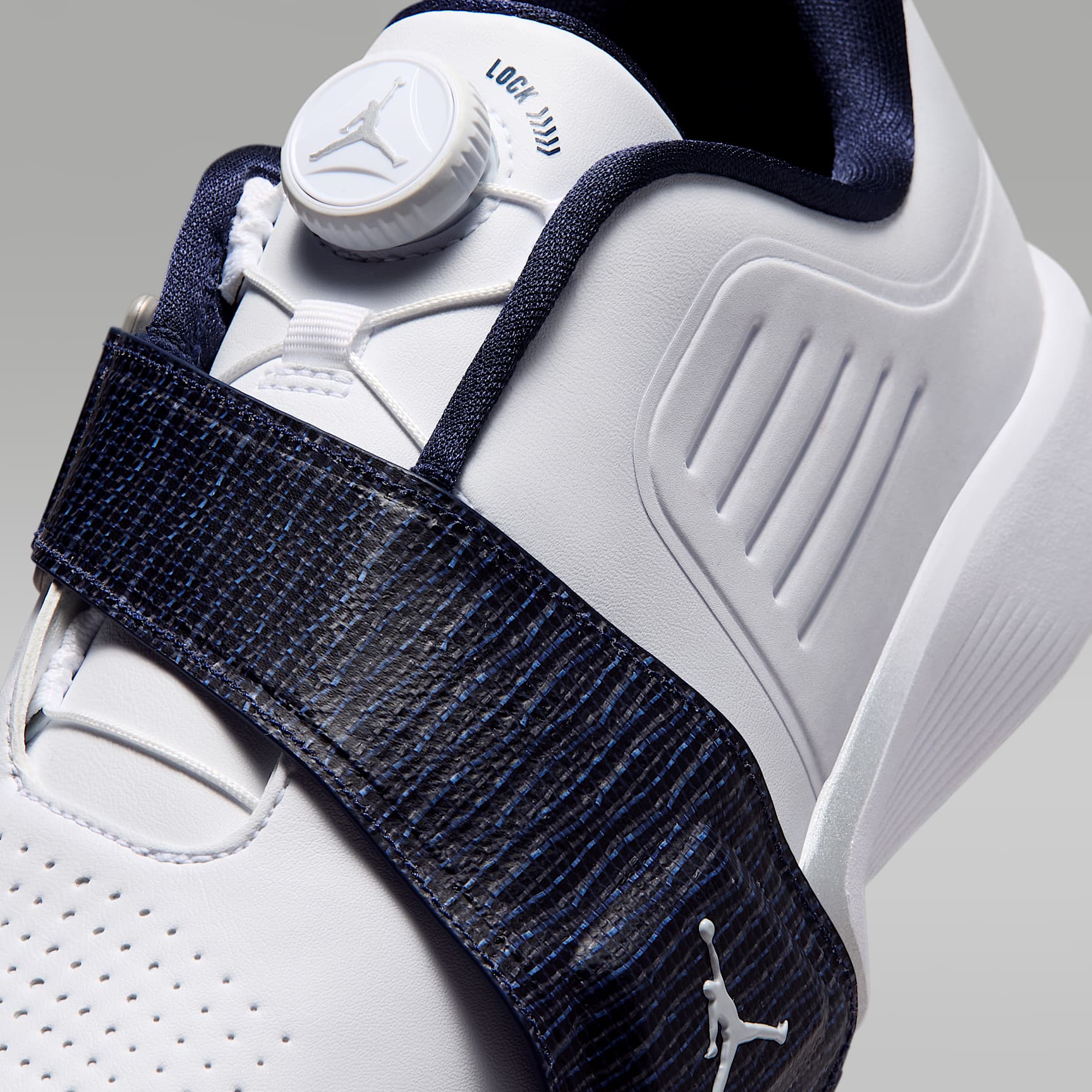Jordan Air Rev Golfschuh – Weiß/Midnight Navy/Light Smoke Grey/Weiß