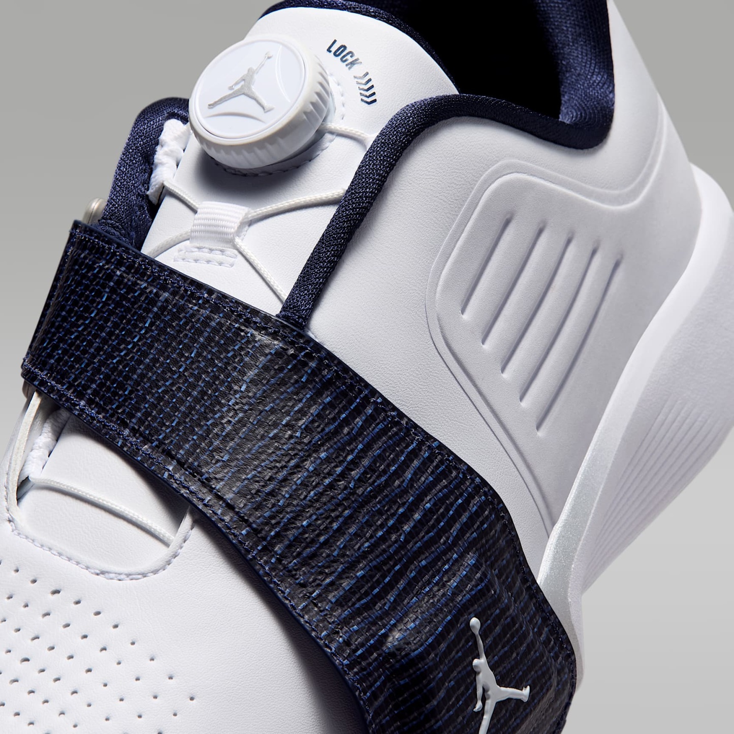 Jordan Air Rev Golfschuh – Weiß/Midnight Navy/Light Smoke Grey/Weiß