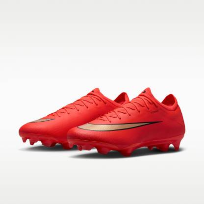 Nike Mercurial Vapor 17 Pro Low-Top-Fußballschuh für normalen Rasen – Bright Crimson/Blur
