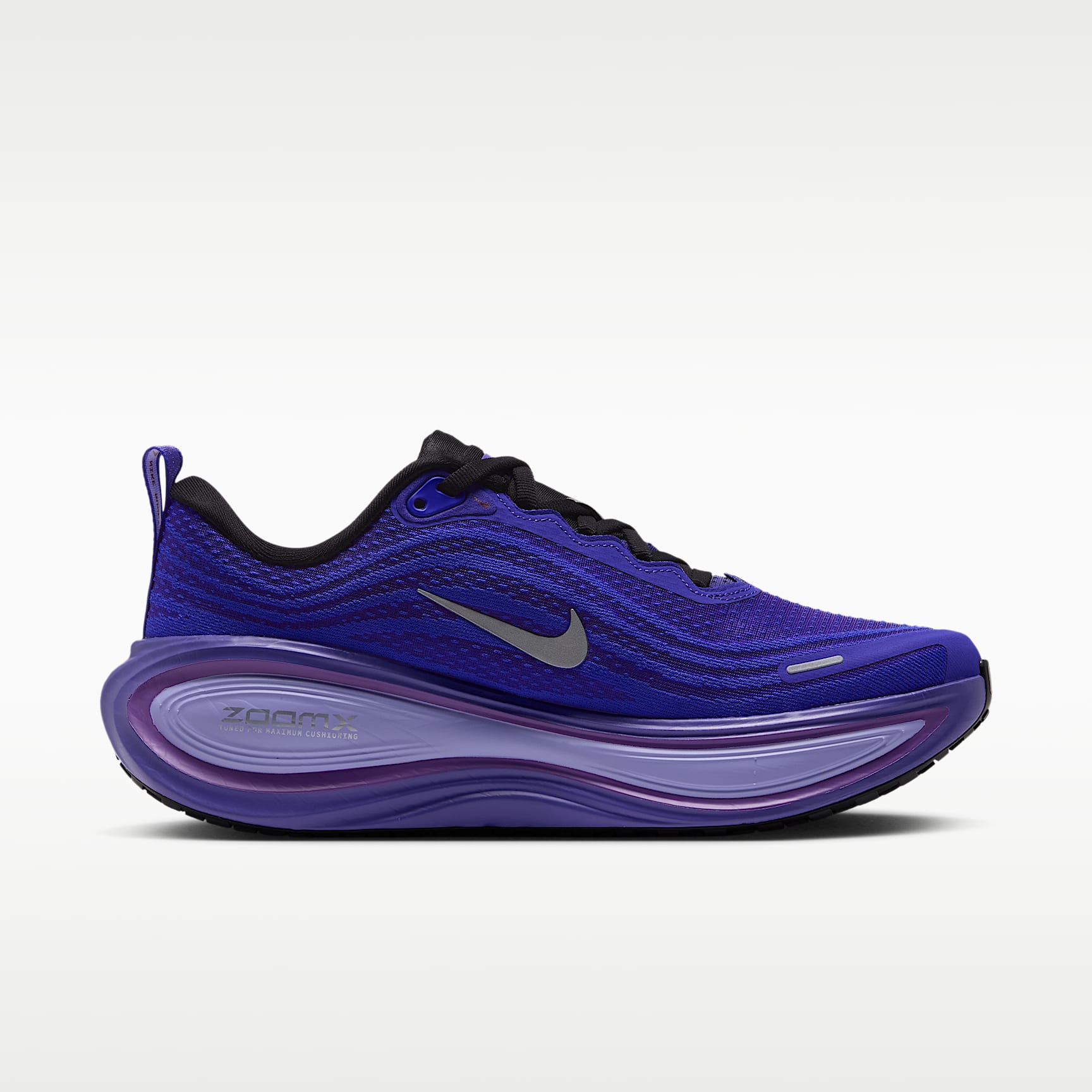 Nike Vomero Plus Straßenlaufschuh (Damen) – Schwarz/Persian Violet/Vivid Violet/Metallic Silver
