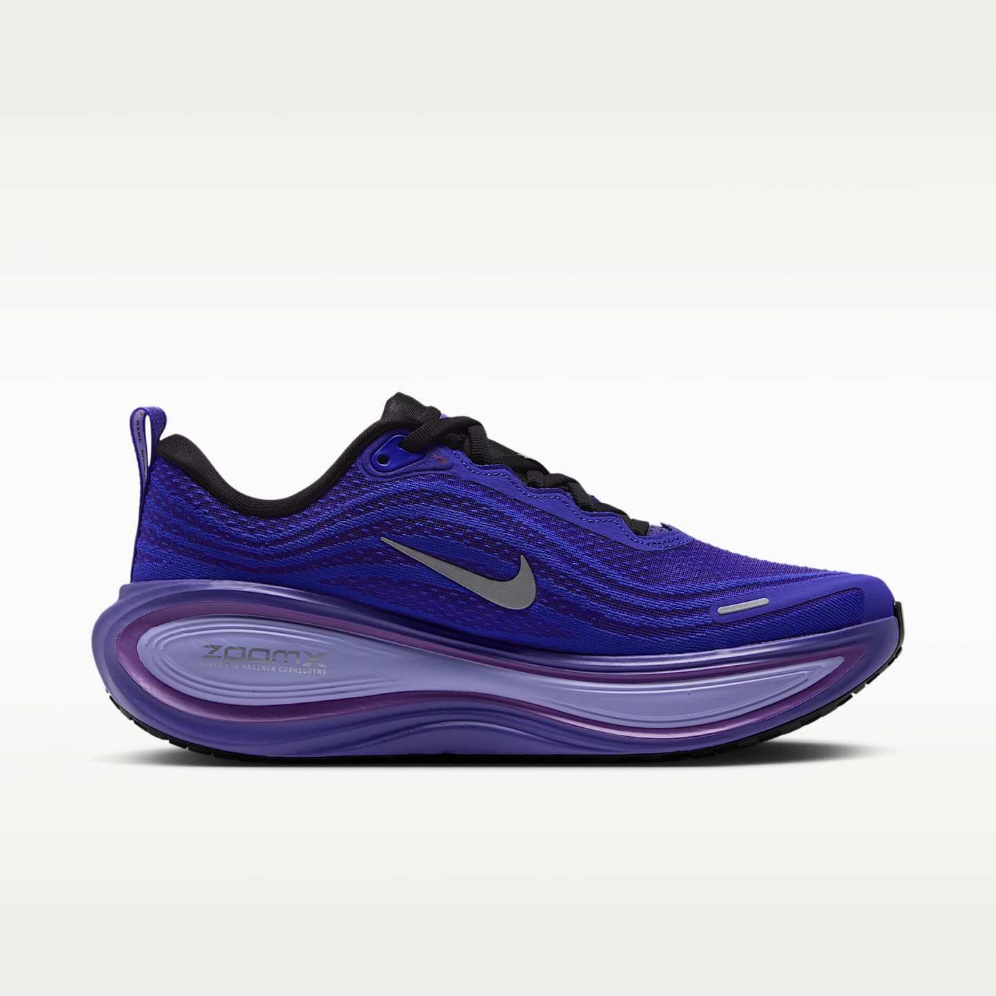 Nike Vomero Plus Straßenlaufschuh (Damen) – Schwarz/Persian Violet/Vivid Violet/Metallic Silver