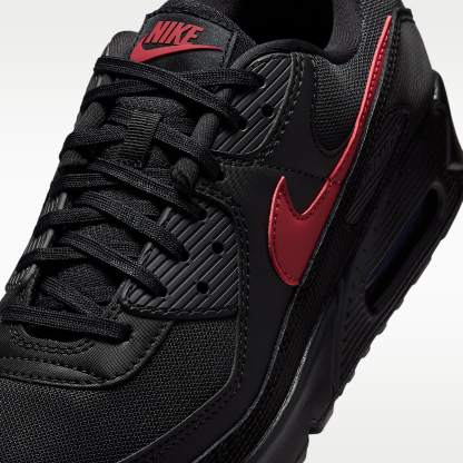 Nike Air Max 90 Schuh (Herren) – Schwarz/Schwarz/Tough Red