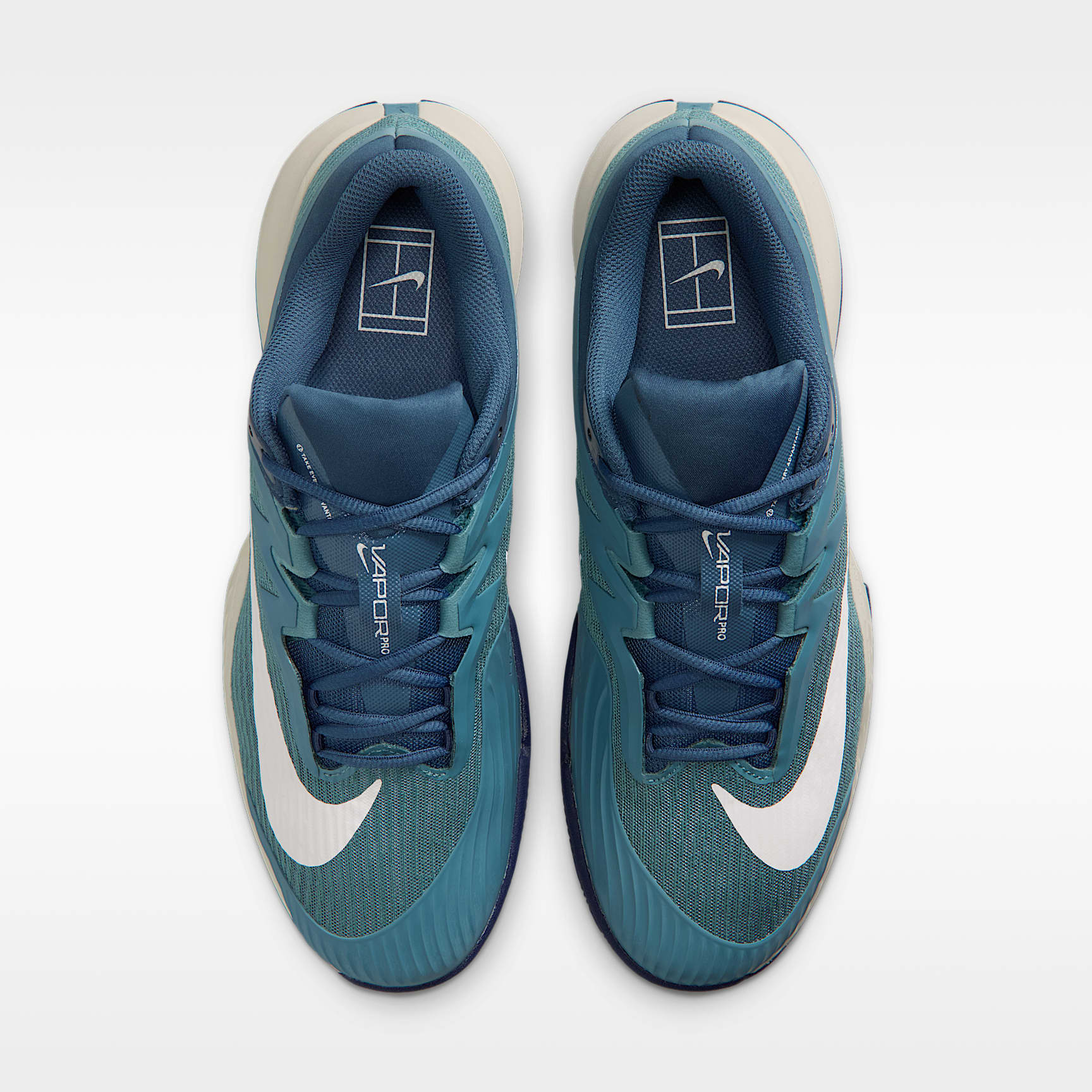 Nike Vapor Pro 3 Clay Court Tennisschuh (Herren) – Smokey Blue/Light Bone/New Slate/Weiß