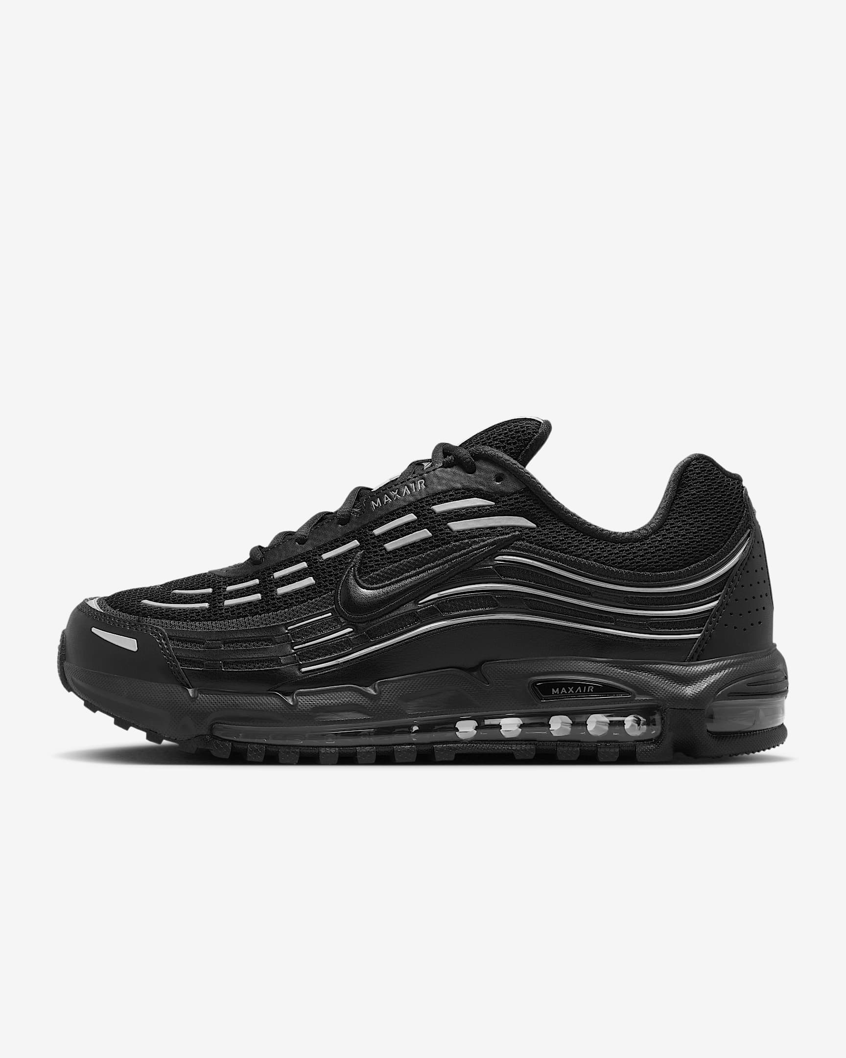 Nike Air Max TL 2.5 Schuh (Herren) – Schwarz/Schwarz/Metallic Silver/Schwarz