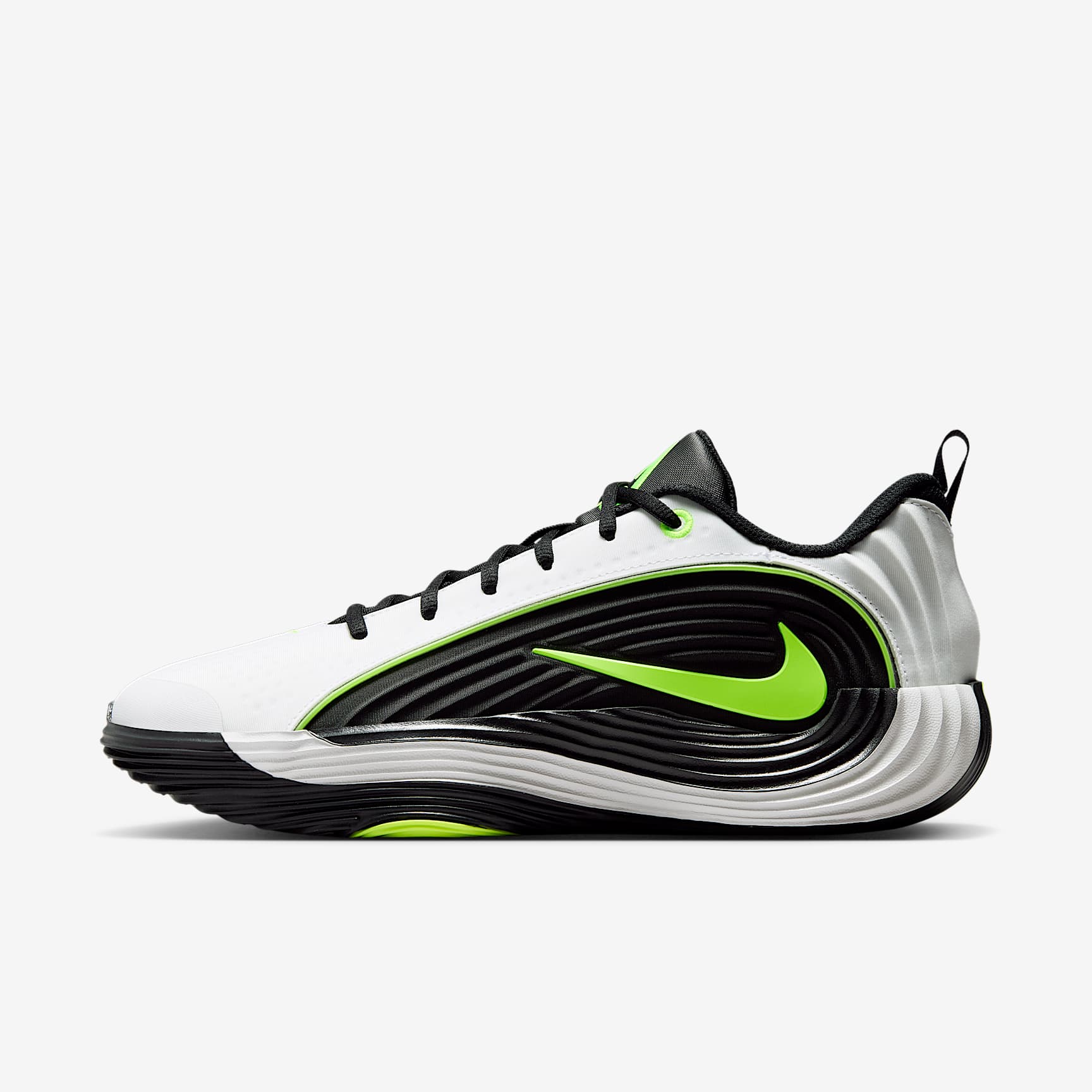 Giannis Immortality 5 Basketballschuh – Weiß/Schwarz/Volt
