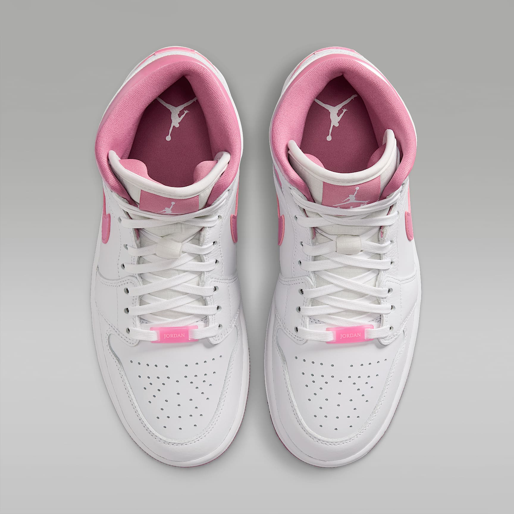 Air Jordan 1 Mid SE Schuh (Damen) – Weiß/Desert Berry