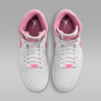 Air Jordan 1 Mid SE Schuh (Damen) – Weiß/Desert Berry