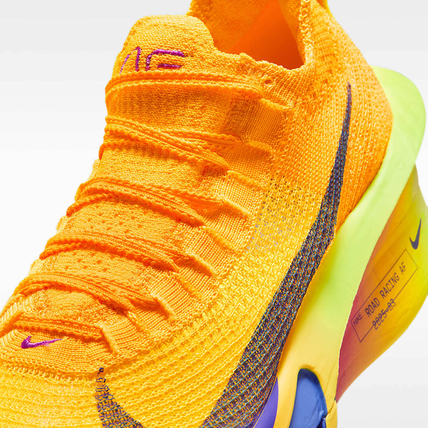 Nike Alphafly 3 Damen-Straßenlaufschuh für Wettkämpfe – Laser Orange/Citron Pulse/Volt Ice/Indigo Burst
