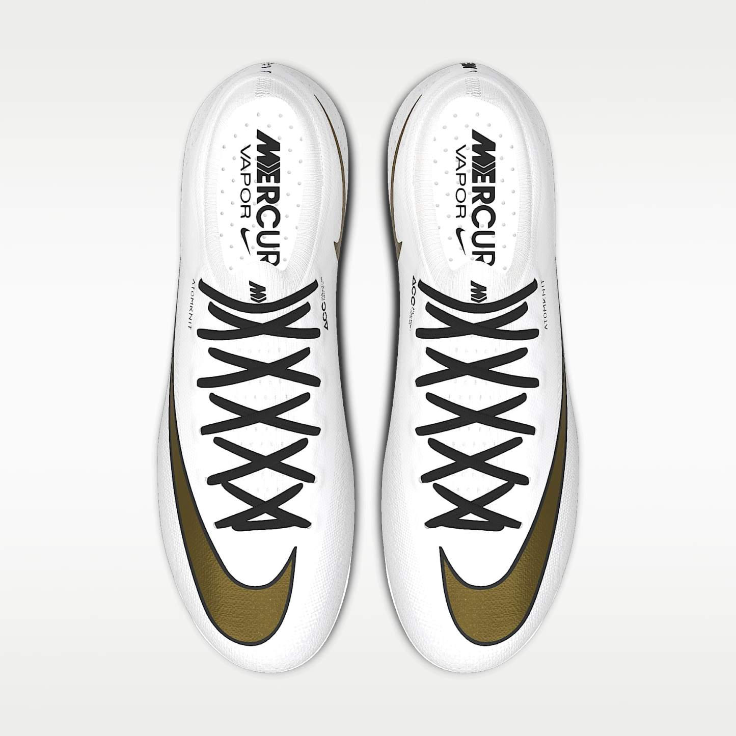 Nike Mercurial Vapor 17 Elite By You personalisierbarer Low-Top-Fußballschuh für Kunstrasen – Weiß/Weiß [3457357132]