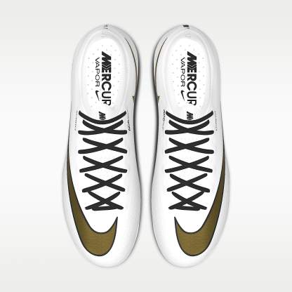 Nike Mercurial Vapor 17 Elite By You personalisierbarer Low-Top-Fußballschuh für Kunstrasen – Weiß/Weiß [3457357132]