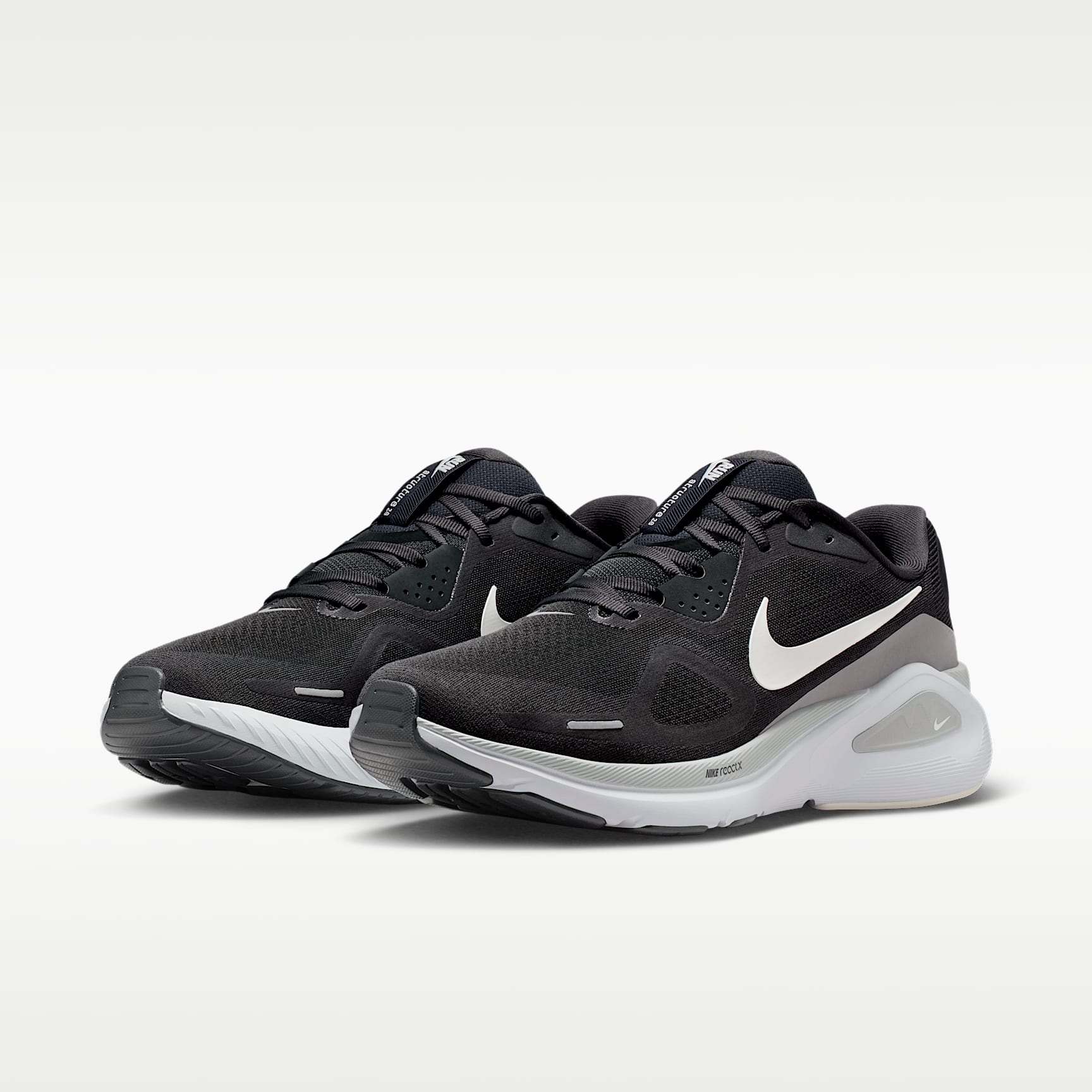 Nike Structure 26 Straßenlaufschuh (Herren) – Anthracite/Light Smoke Grey/Pure Platinum/Sail