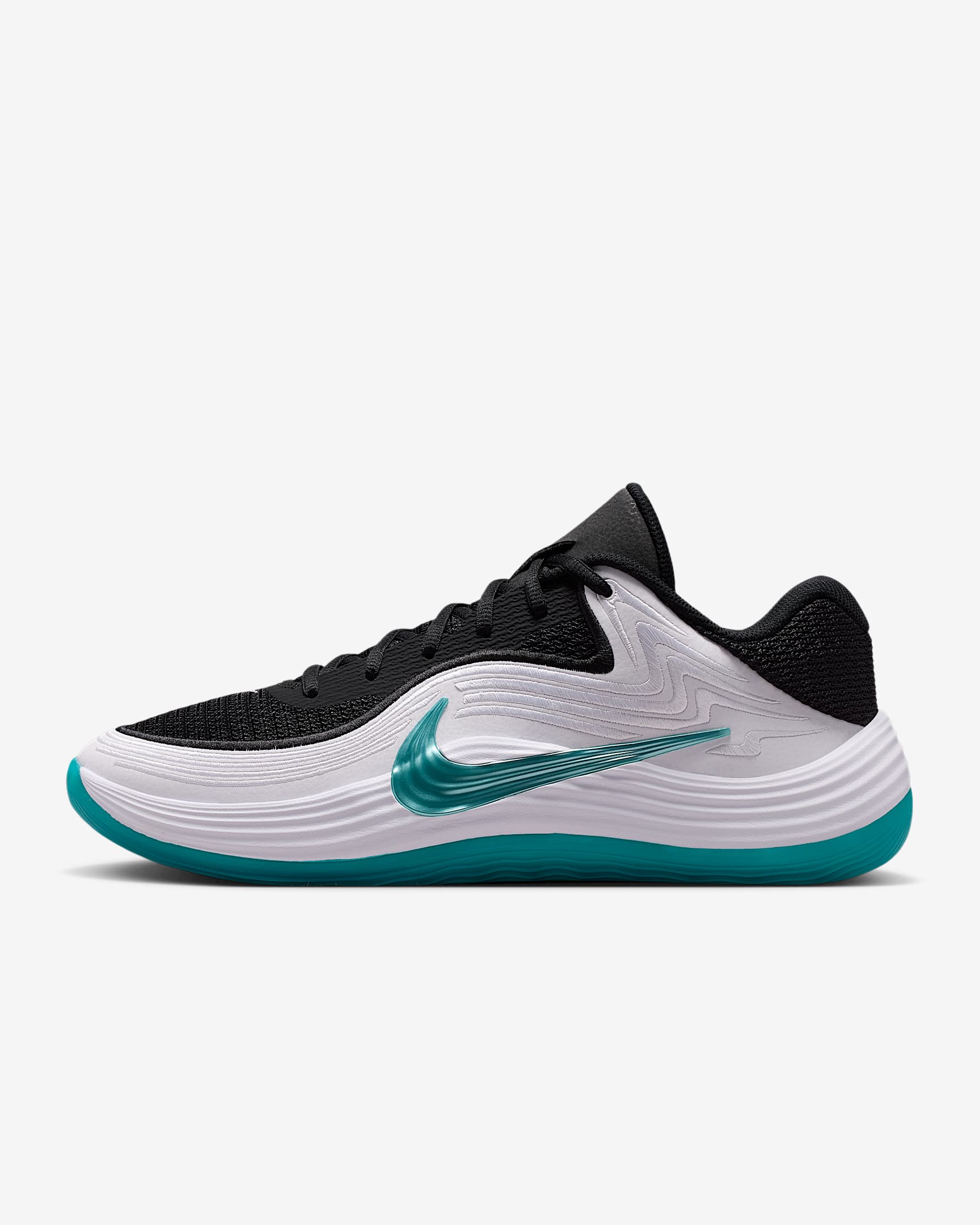 Nike Precision 8 Low Basketballschuh (Herren) – Schwarz/Weiß/Dusty Cactus/Dusty Cactus