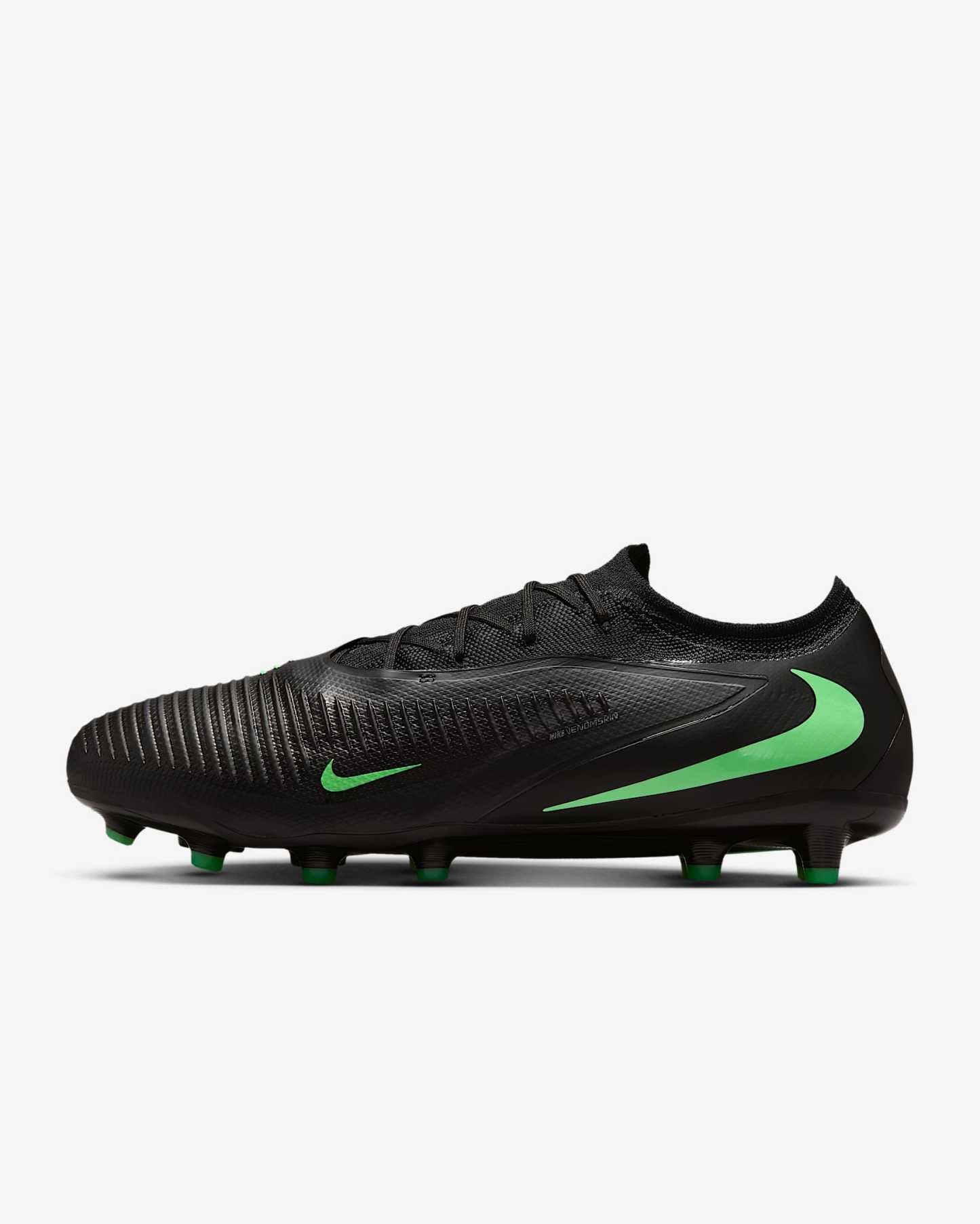 Nike Phantom 6 Low Pro Fußballschuh für Kunstrasen – Schwarz/Schwarz/Illusion Green