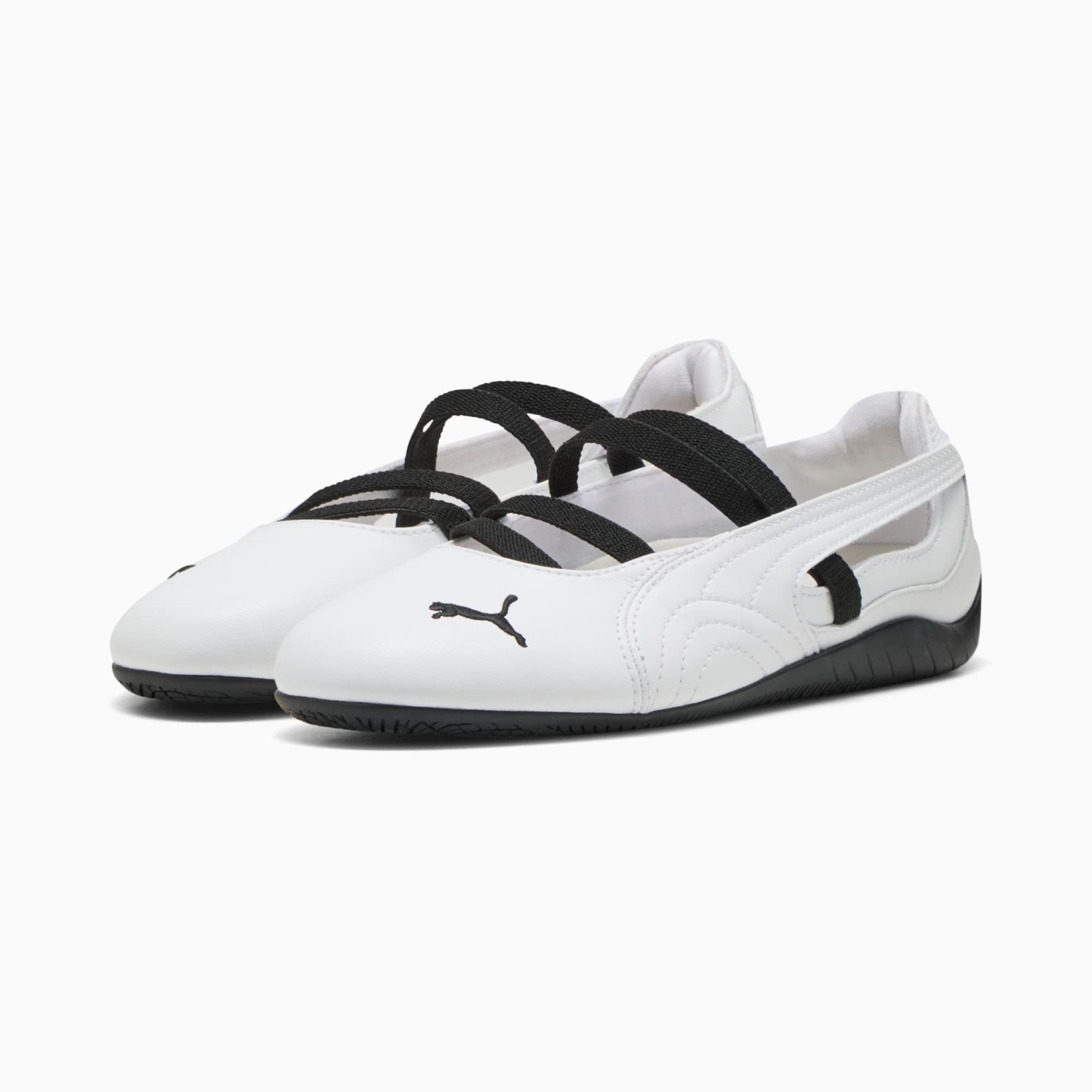 Speedcat Ballet Lederschuhe Damen - PUMA White-PUMA White-PUMA Black