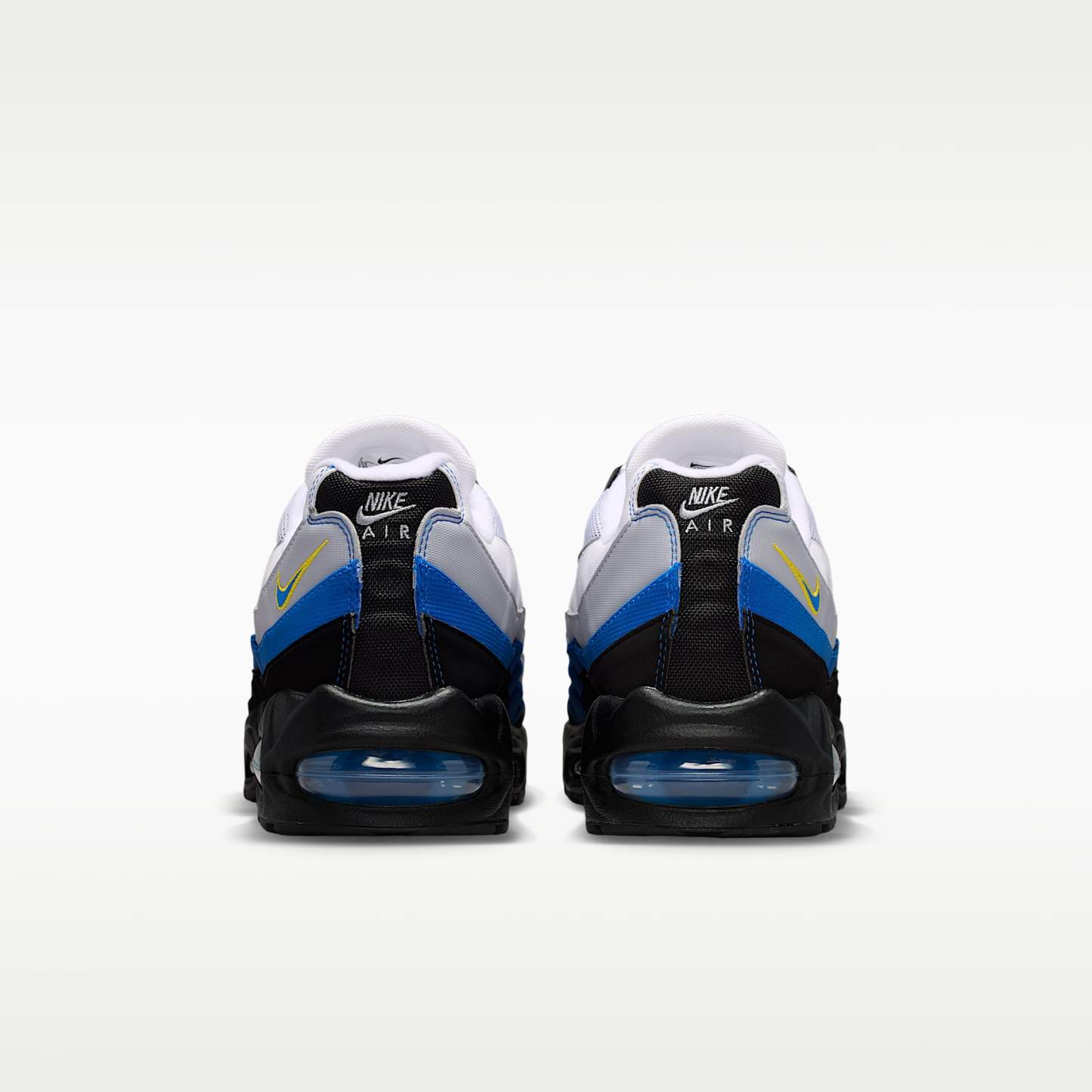 Nike Air Max 95 Big Bubble Schuh (Herren) – Weiß/Schwarz/Reflect Silver/Royal Blue