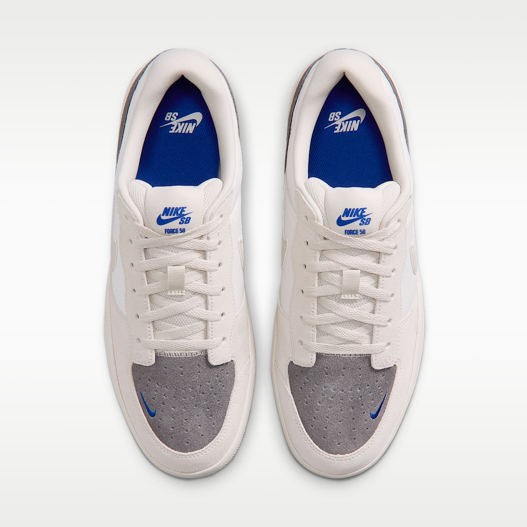 Nike SB Force 58 Skateboardschuh – Phantom/Pencil Point/Old Royal/Light Orewood Brown