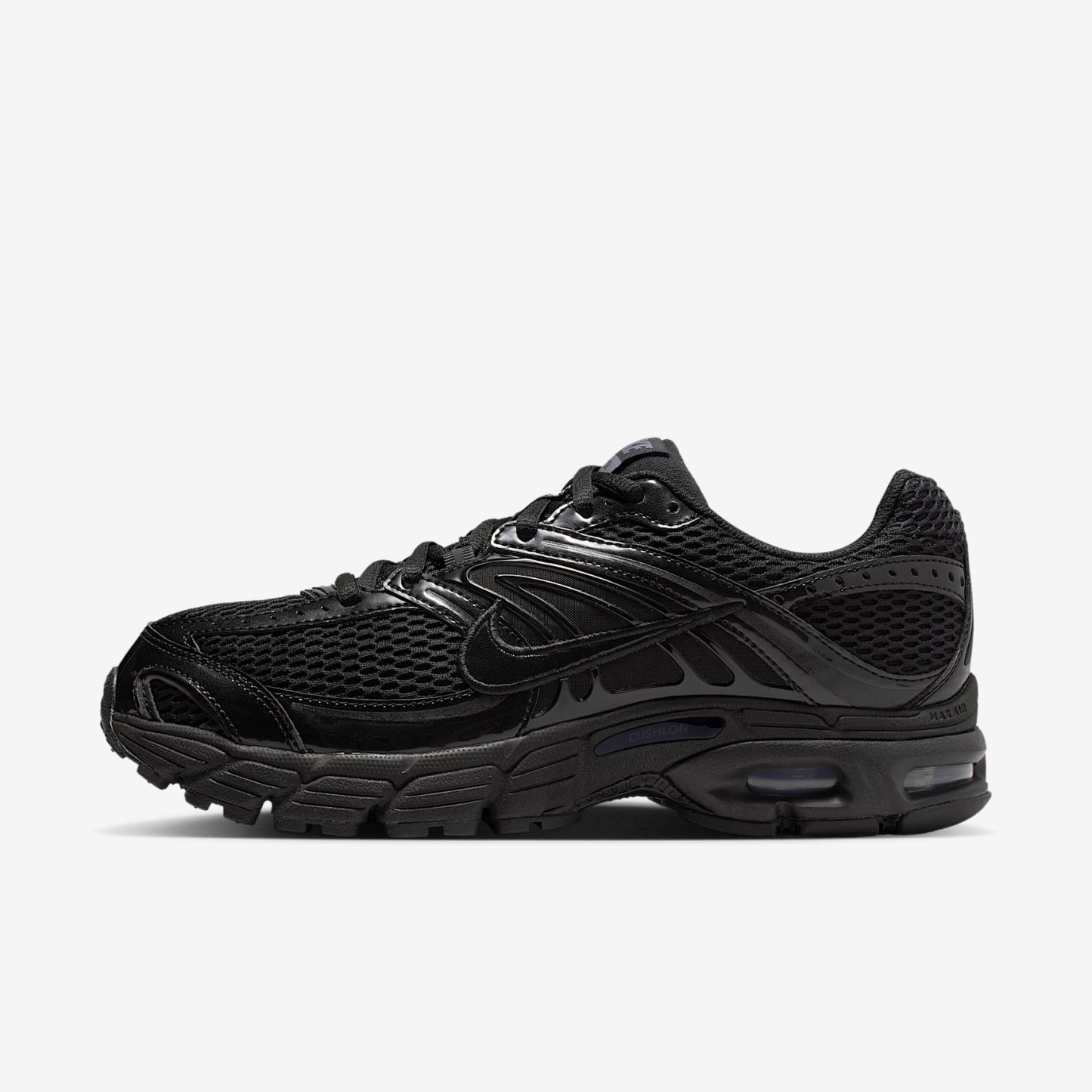 Nike Air Max Moto 2K Schuh mit reflektierenden Akzenten (Damen) – Schwarz/Iron Grey/Metallic Silver/Schwarz