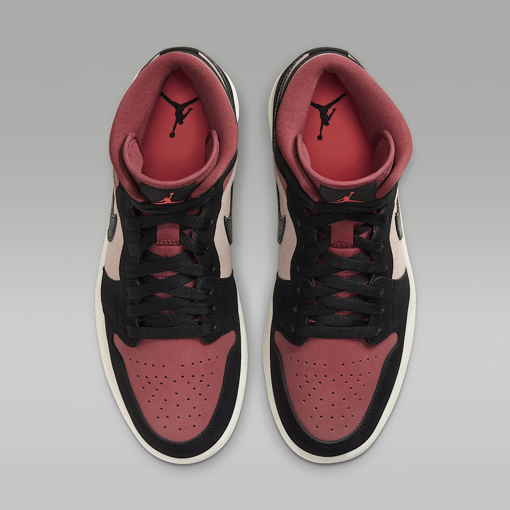 Air Jordan 1 Mid Schuh (Damen) – Particle Beige/Canyon Rust/Sail/Schwarz