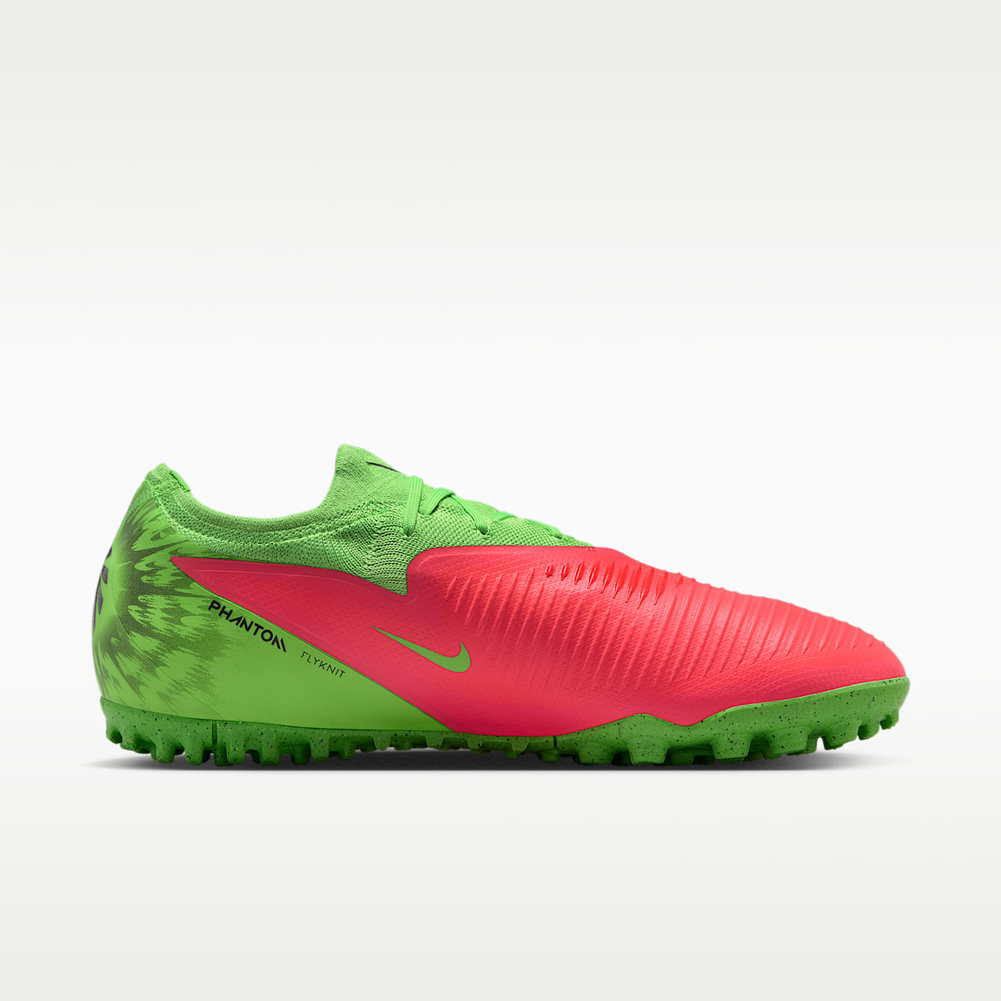 Nike Phantom 6 Low Pro "Erling Haaland" Fußballschuh für Turf – Hot Punch/Green Strike/Schwarz