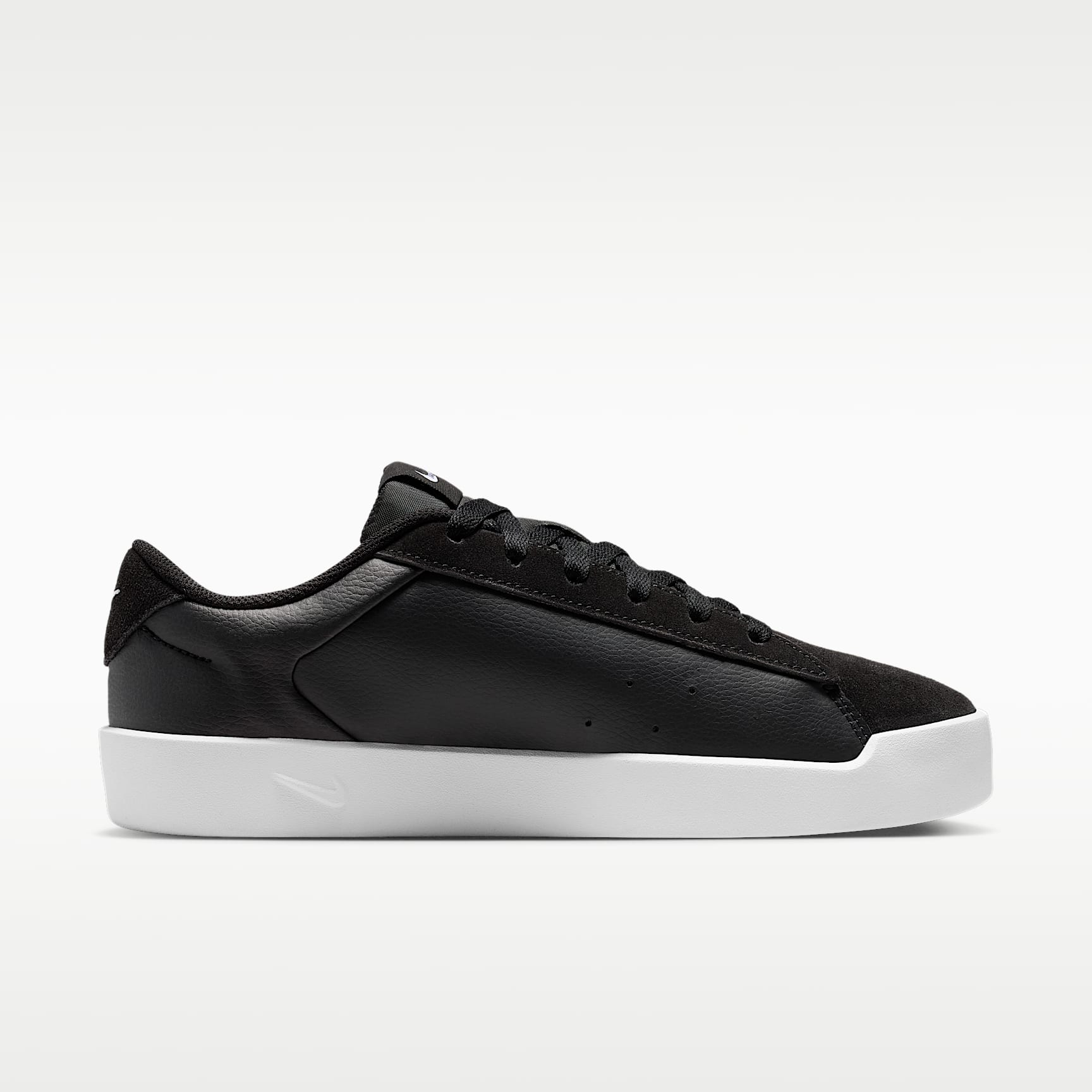 Nike Court Heritage Damenschuh – Schwarz/Schwarz/Weiß