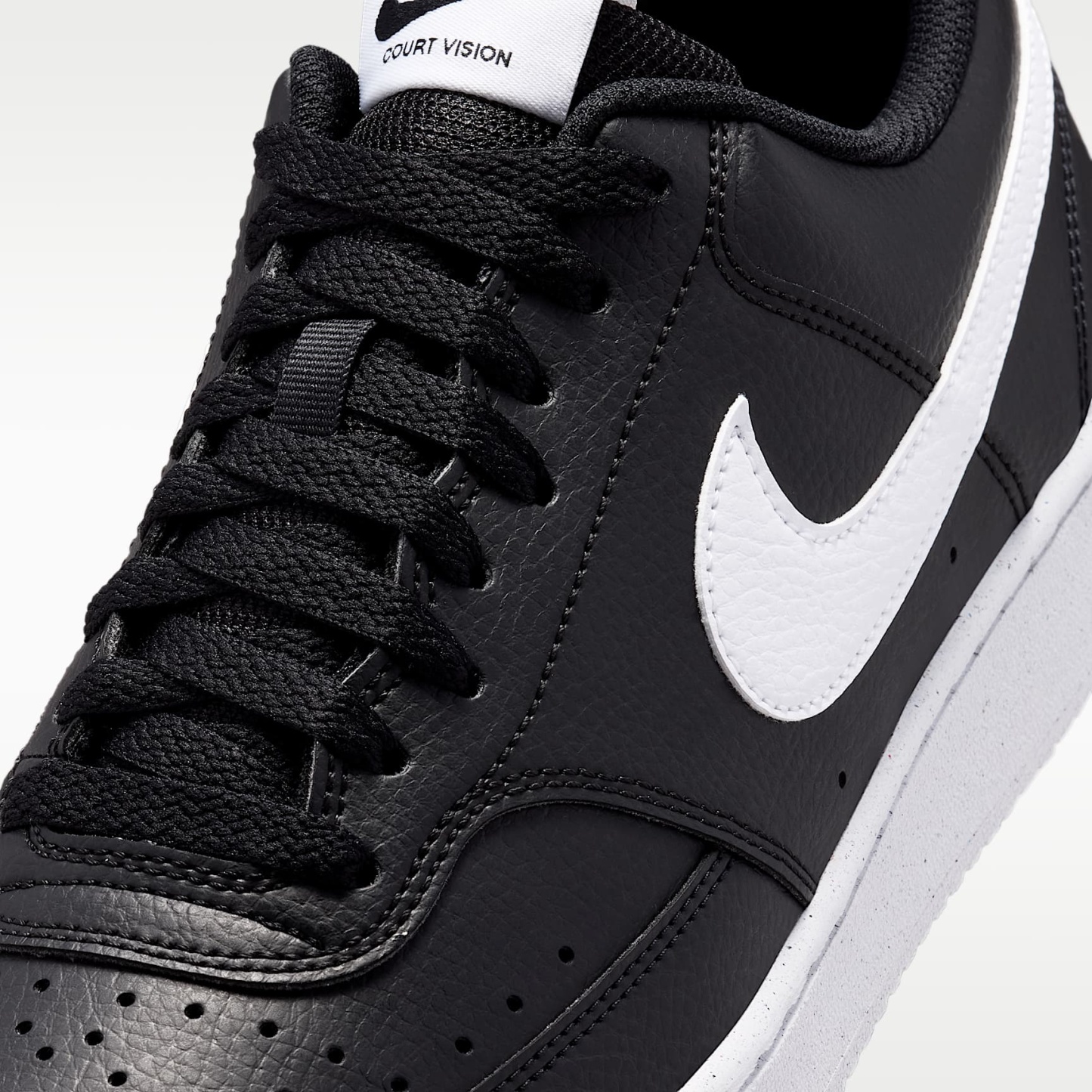 Nike Court Vision Low Next Nature Herrenschuh – Schwarz/Schwarz/Weiß
