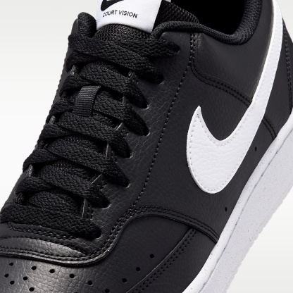 Nike Court Vision Low Next Nature Herrenschuh – Schwarz/Schwarz/Weiß