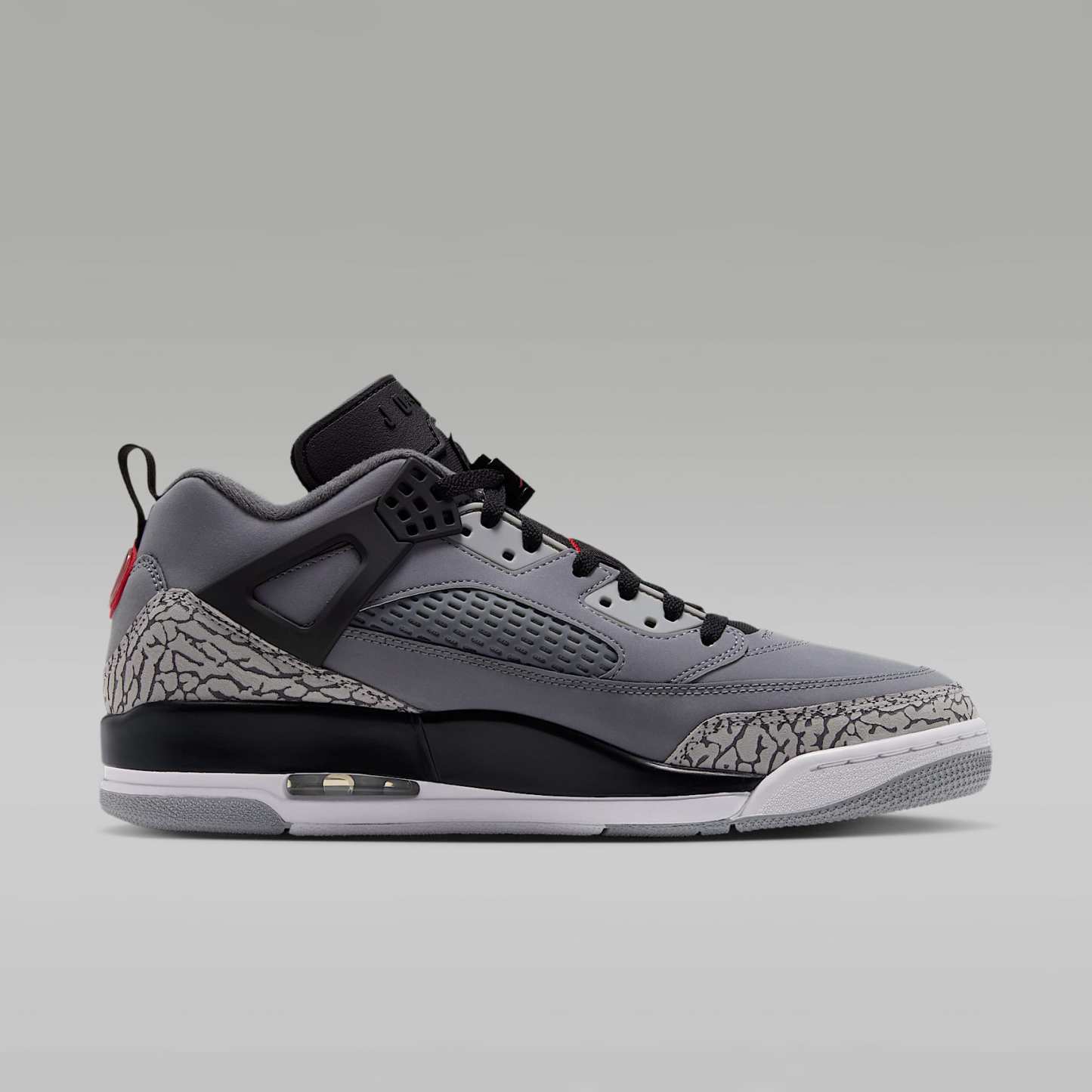 Jordan Spizike Low Herrenschuh – Cool Grey/Schwarz/Wolf Grey/University Red