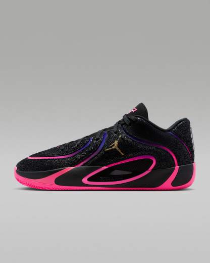 Tatum 4 "Playoffs" Basketballschuh – Schwarz/Fierce Purple/Racer Blue/Hyper Pink