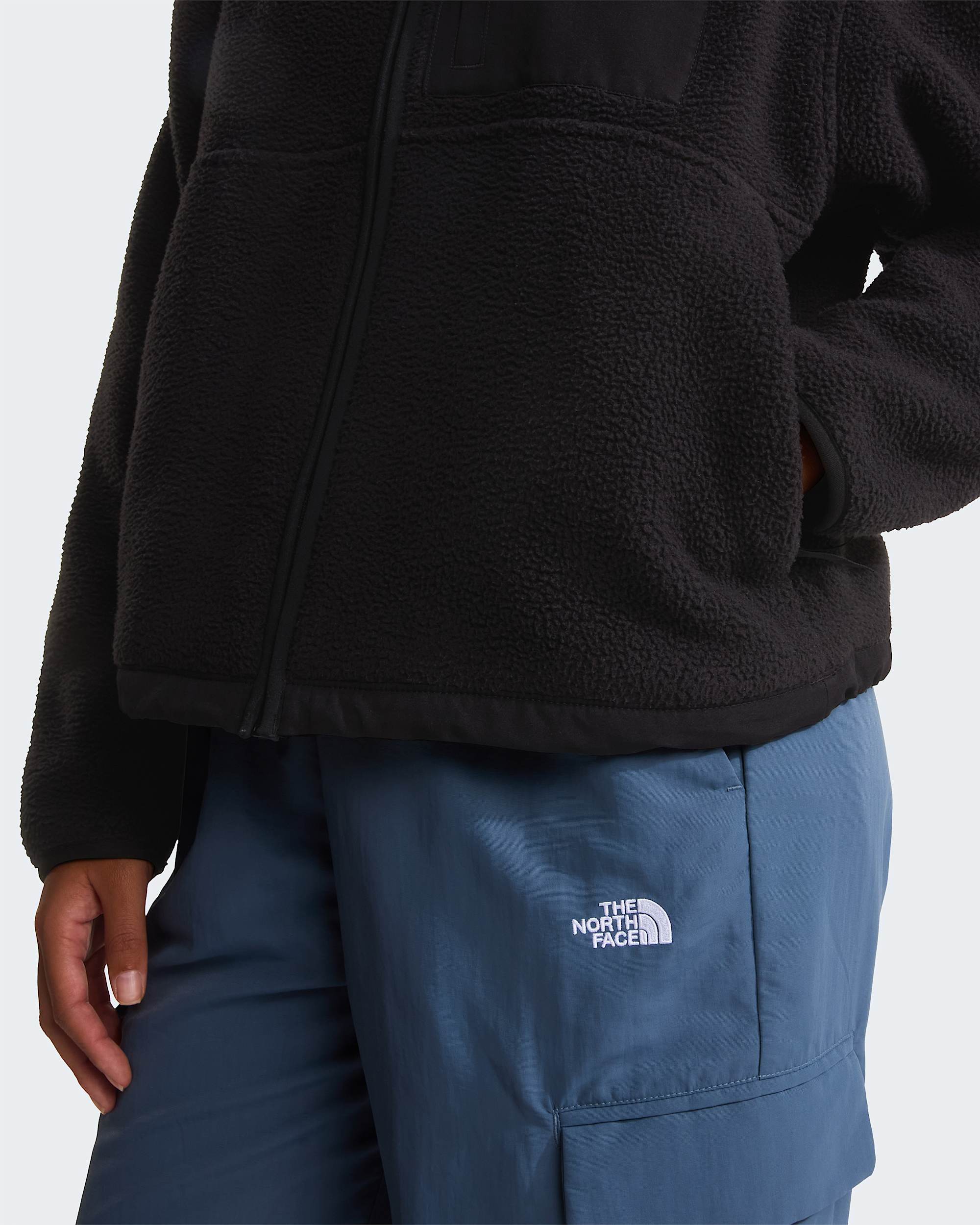 Yumiori Off-Peak Fleecejacke mit durchgehendem RV für Damen – TNF Black