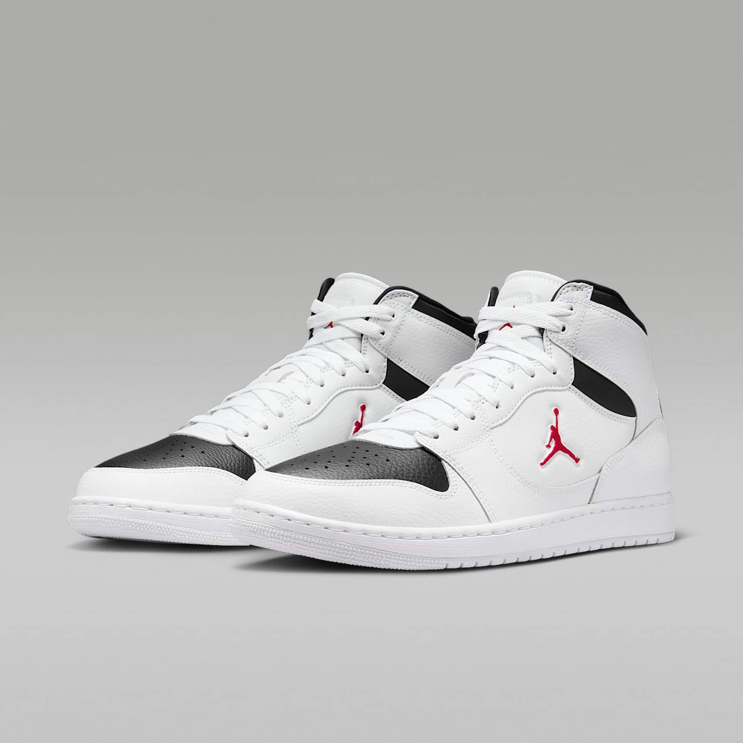 Jordan Court Connect Mid Herrenschuhe – Weiß/Schwarz/Gym Red