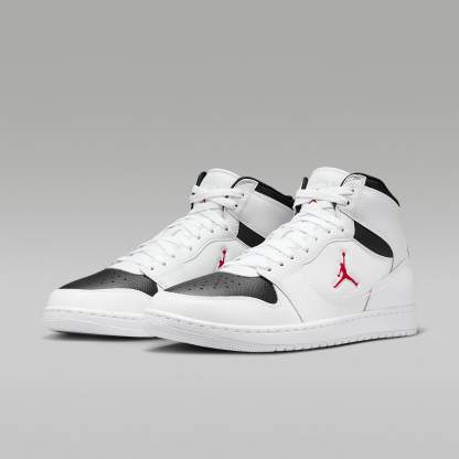 Jordan Court Connect Mid Herrenschuhe – Weiß/Schwarz/Gym Red