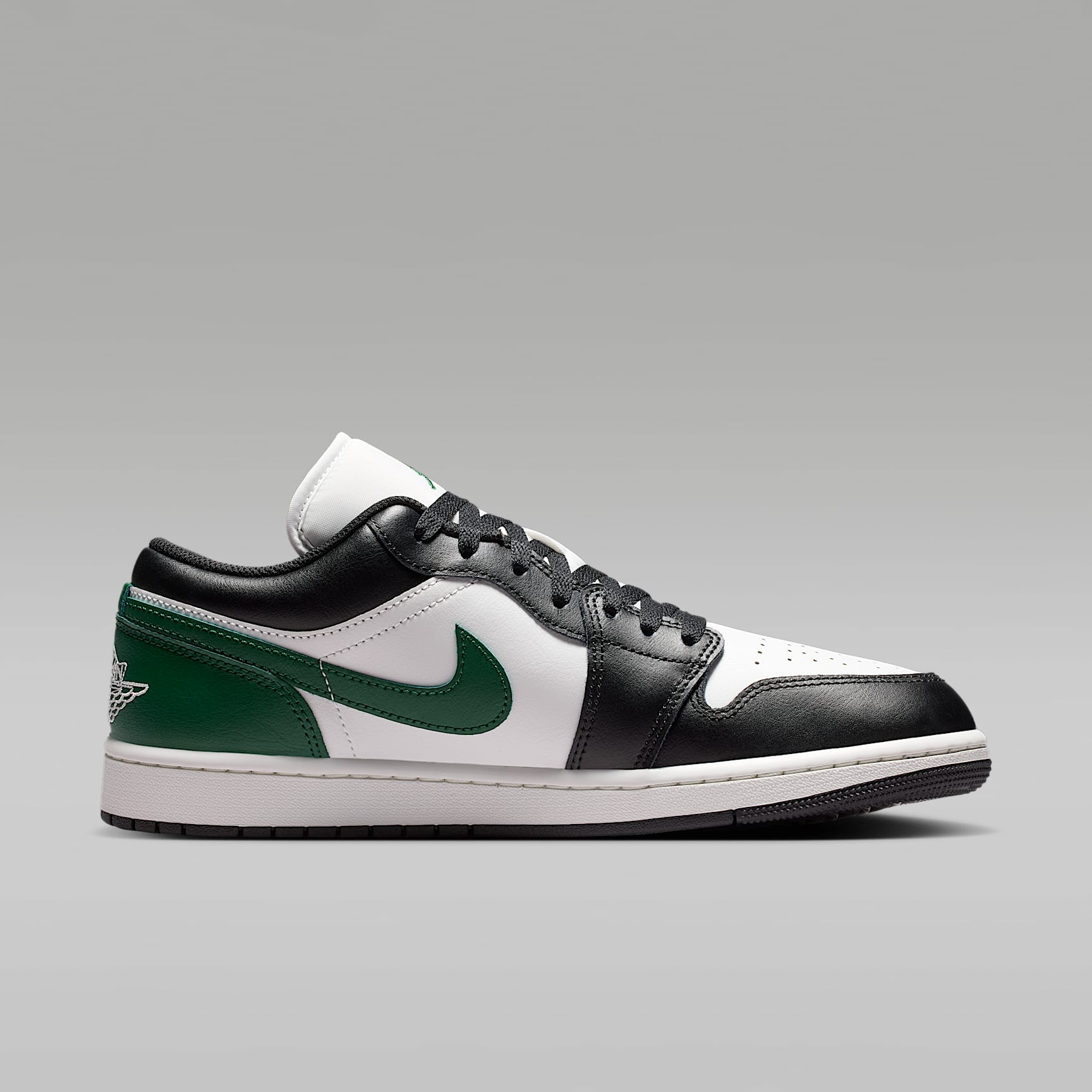 Air Jordan 1 Low Herrenschuh – Schwarz/Gorge Green/Summit White