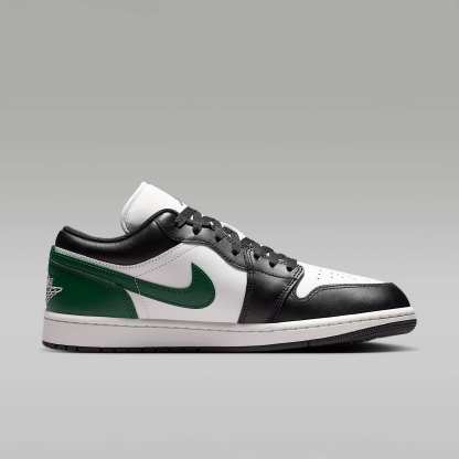 Air Jordan 1 Low Herrenschuh – Schwarz/Gorge Green/Summit White