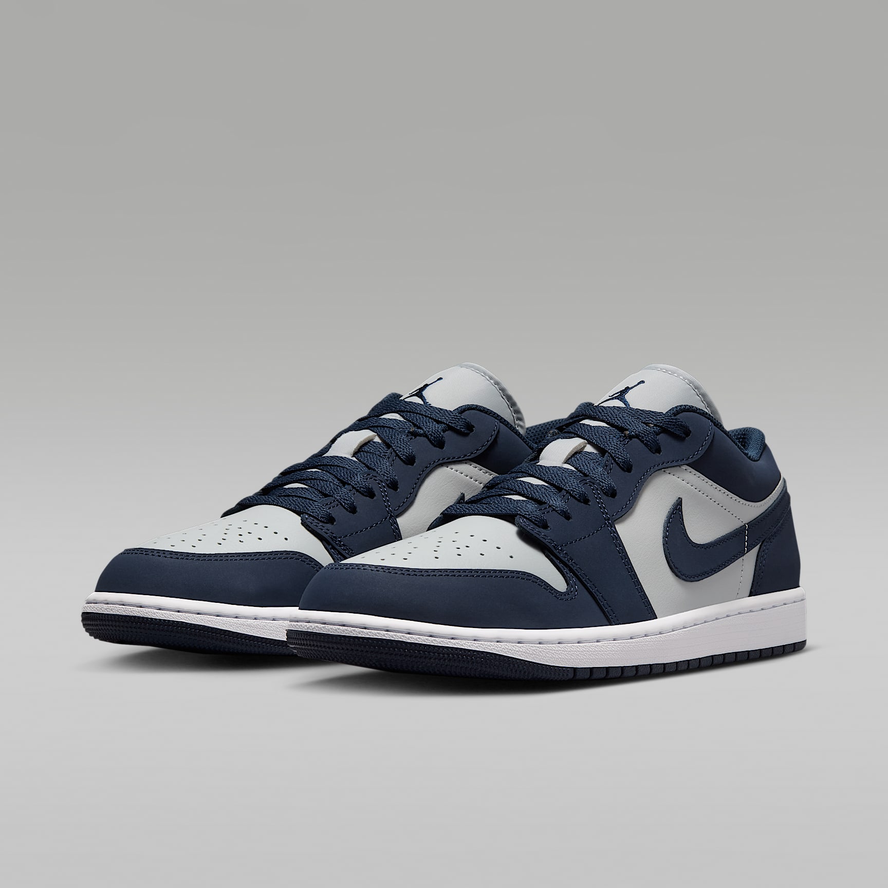 Air Jordan 1 Low Herrenschuh – Obsidian/Grey Fog/Pink Foam/Obsidian