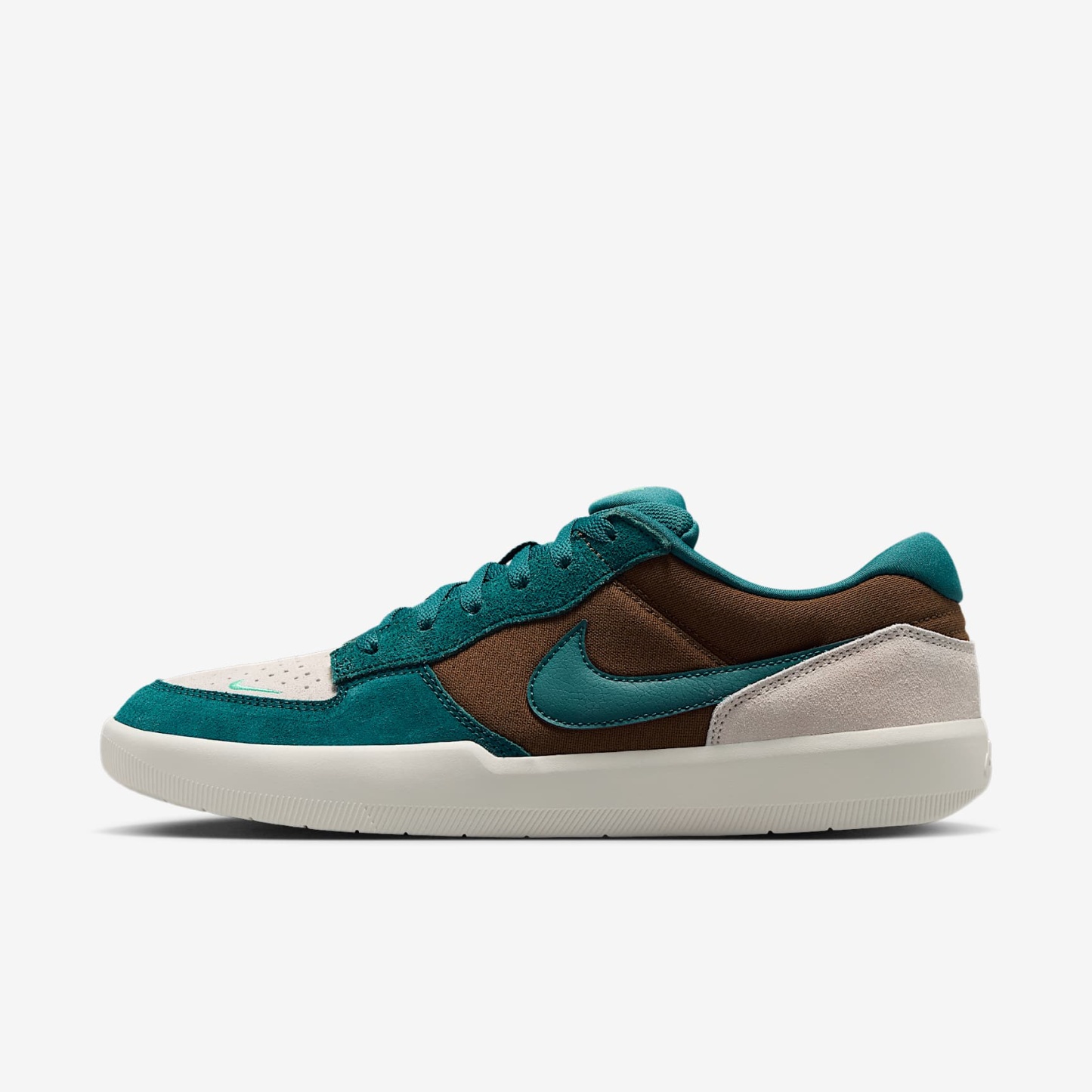Nike SB Force 58 Skateboardschuh – Mosswood Brown/Light Orewood Brown/Sail/Geode Teal