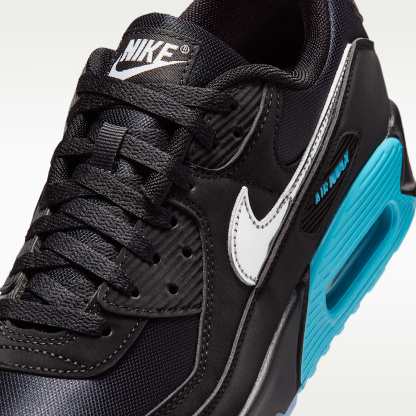 Nike Air Max 90 Premium "Scorpion" Schuh (Herren) – Schwarz/Gamma Blue/Ice/Chrome