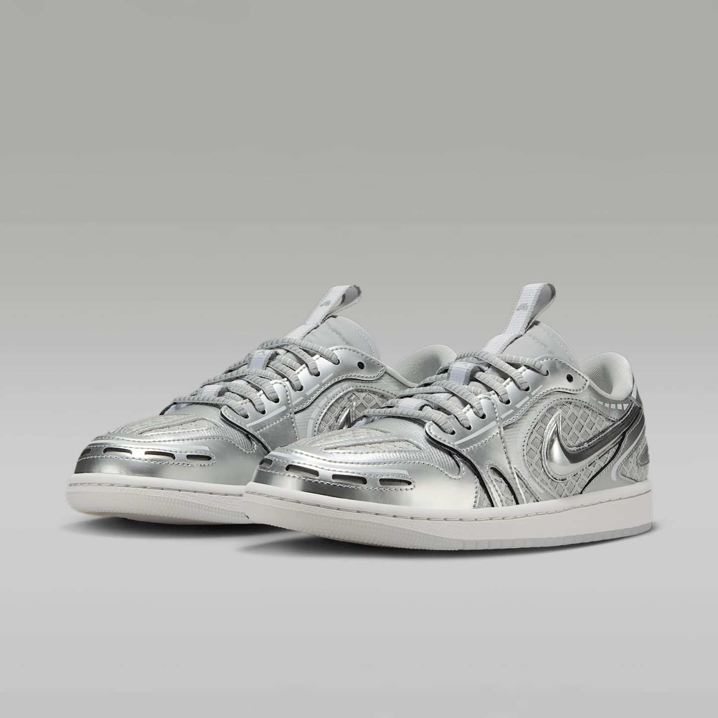 Air Jordan 1 Low Method of Make Schuh (Damen) – Neutral Grey/Weiß/Pewter Grey/Metallic Silver