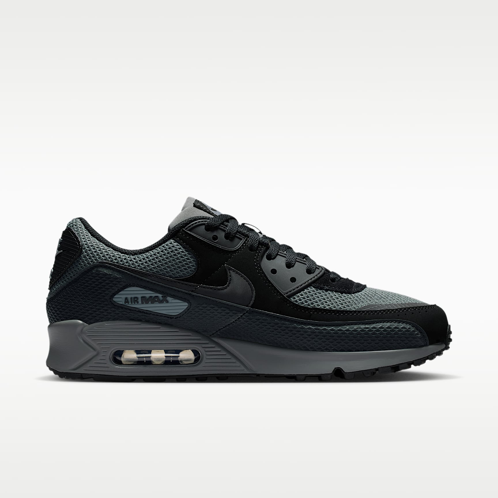 Nike Air Max 90 Premium Schuh (Herren) – Schwarz/Iron Grey/Cool Grey/Schwarz